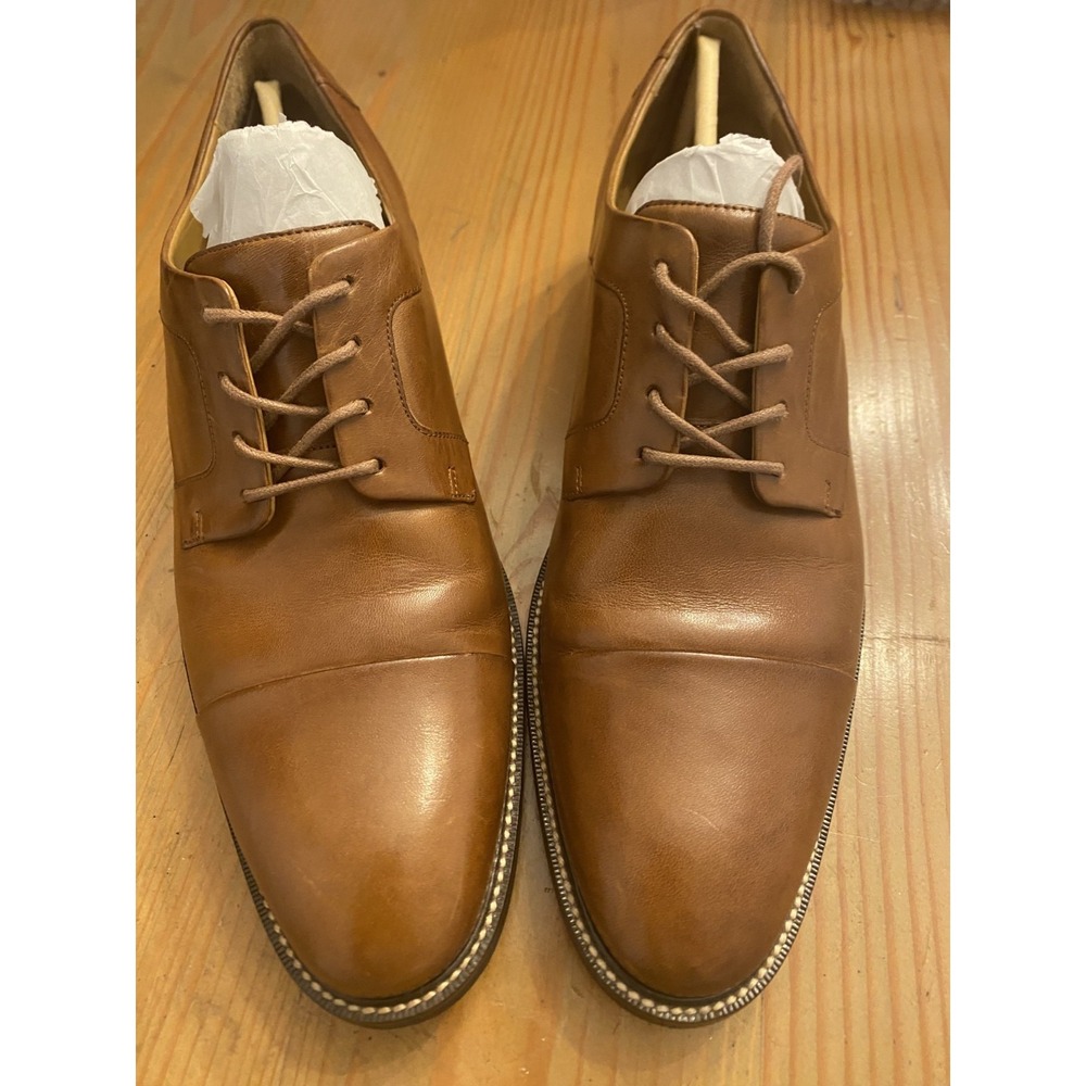 Cole Haan Oxford Style Tan Brown Dress Shoes Men Sz 9 C20153 - Picture 4 of 6